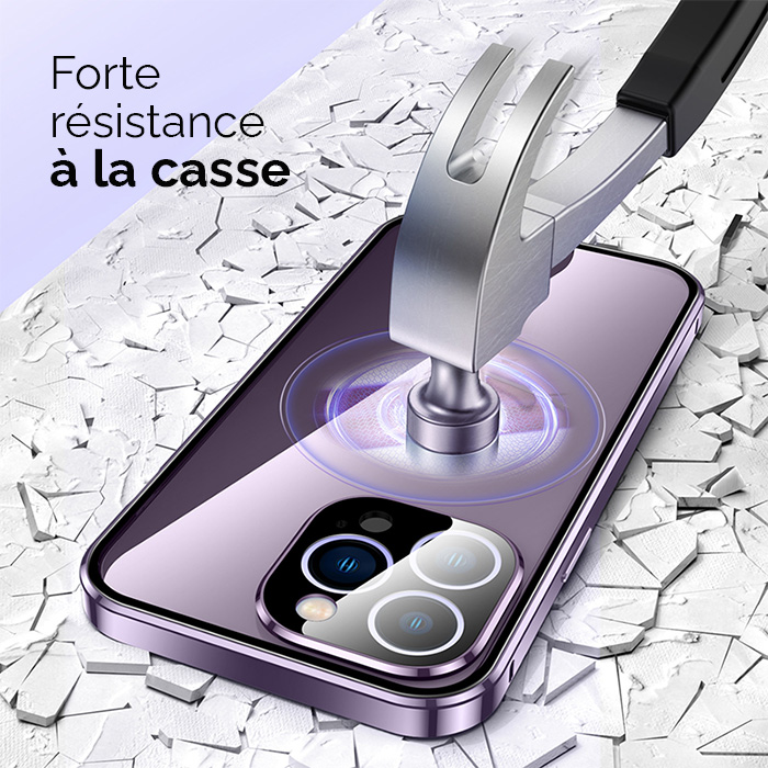 Lot De 2 Protecteurs écran IPhone 15 Pro – Trempé Anti-lumière Bleue – Bleu